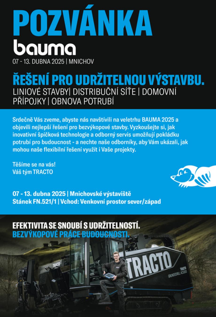 POZVÁNKA bauma 7 - 13.4.2025